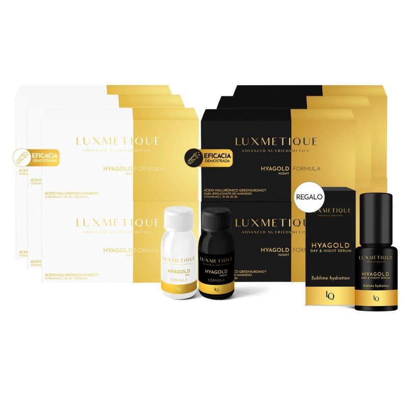 Luxmetique Ritual Hidratación Hyagold | Hyagold Day Formula + Hyagold Night Formula
