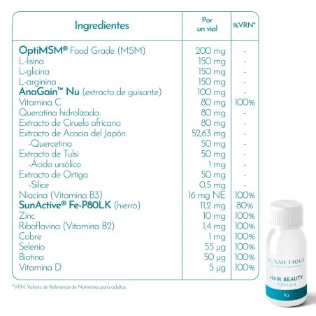 Luxmetique Hair Beauty Formula | Complemento Nutricosmético para Cabello y Uñas