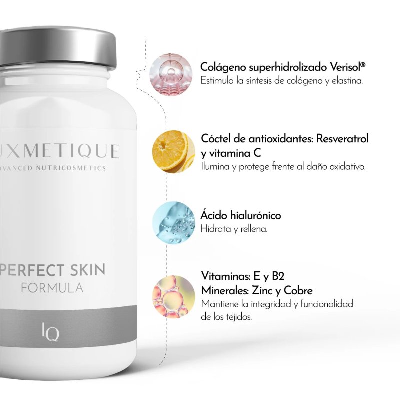 Luxmetique Perfect Skin Formula | Complemento Nutricosmético para una Piel Más Uniforme y Luminosa