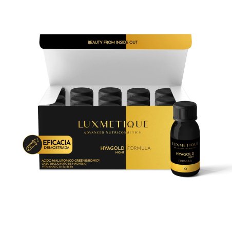 Luxmetique Hyagold Night Formula | Nutricosmético Nocturno con Ácido Hialurónico y GABA