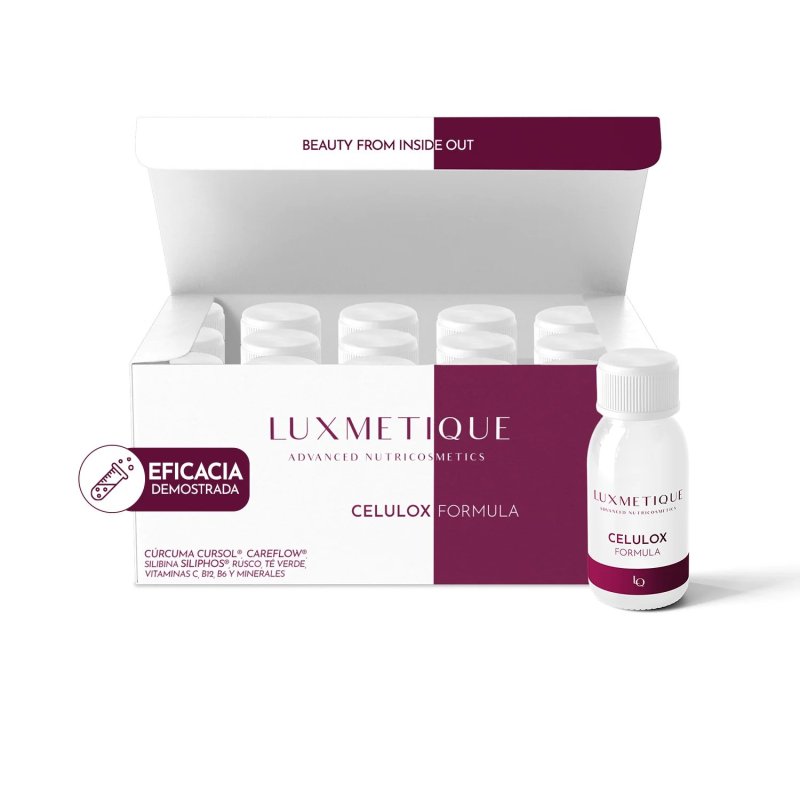 Luxmetique Celulox Formula 15 Viales | Nutricosmética Anticelulítica y Circulatoria