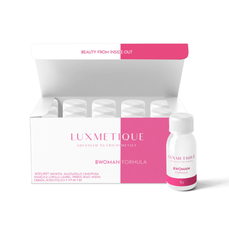 Luxmetique BWoman Formula 15 Viales | Nutricosmético para Menopausia, Perimenopausia y Equilibrio Hormonal