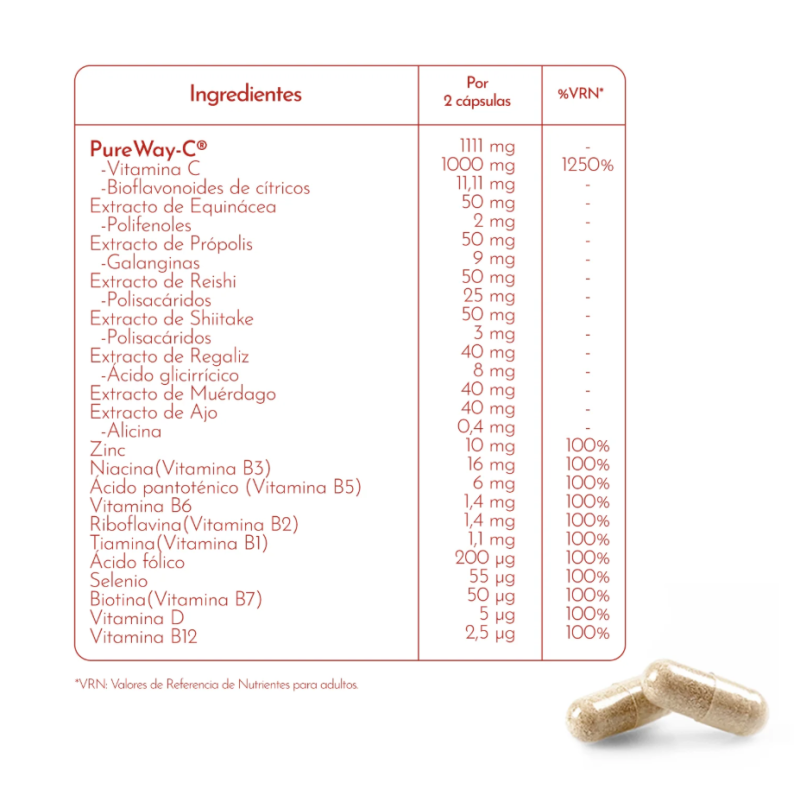Luxmetique Defens Formula 60 Cápsulas | Refuerzo del Sistema Inmunitario y Defensas Naturales