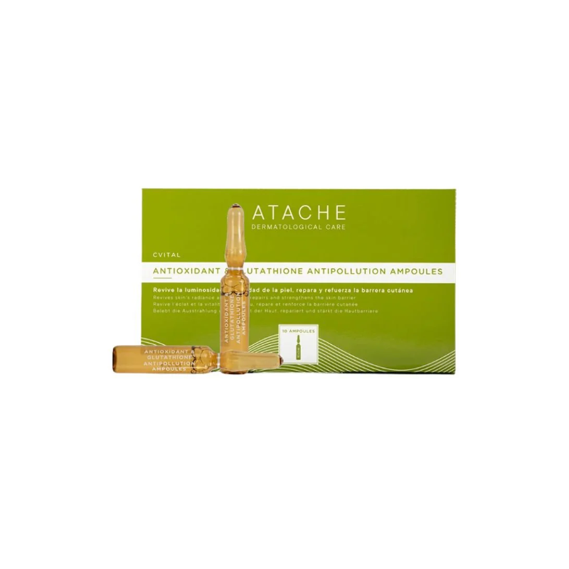 Atache C Vital Antioxidant & Glutathione Antipollution Ampoules | Ampollas Antioxidantes Antipolución
