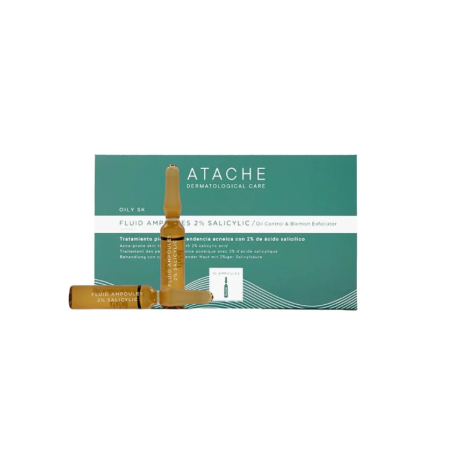 Atache Oily SK Fluid Ampoules 2% Salicylic 10x2 ml | Ampollas Seborreguladoras Antiacné