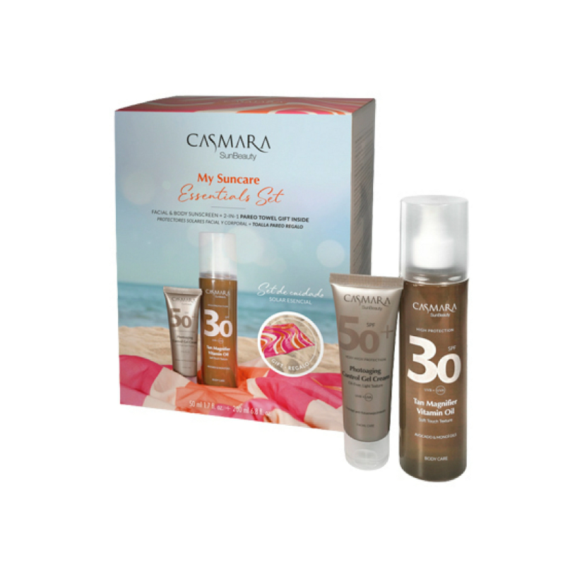 Casmara Pack My Suncare SPF50+ | Protector Solar Facial y Corporal Antiedad