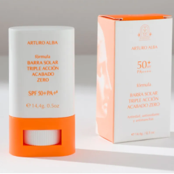 Arturo Alba Barra Solar Triple Acción Acabado Zero SPF50+ PA++++ | Protector Solar Invisible en Stick