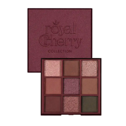 Farmasi Royal Cherry Paleta de Sombras | Paleta de 9 Sombras de Ojos Mate, Satinadas y Shimmer