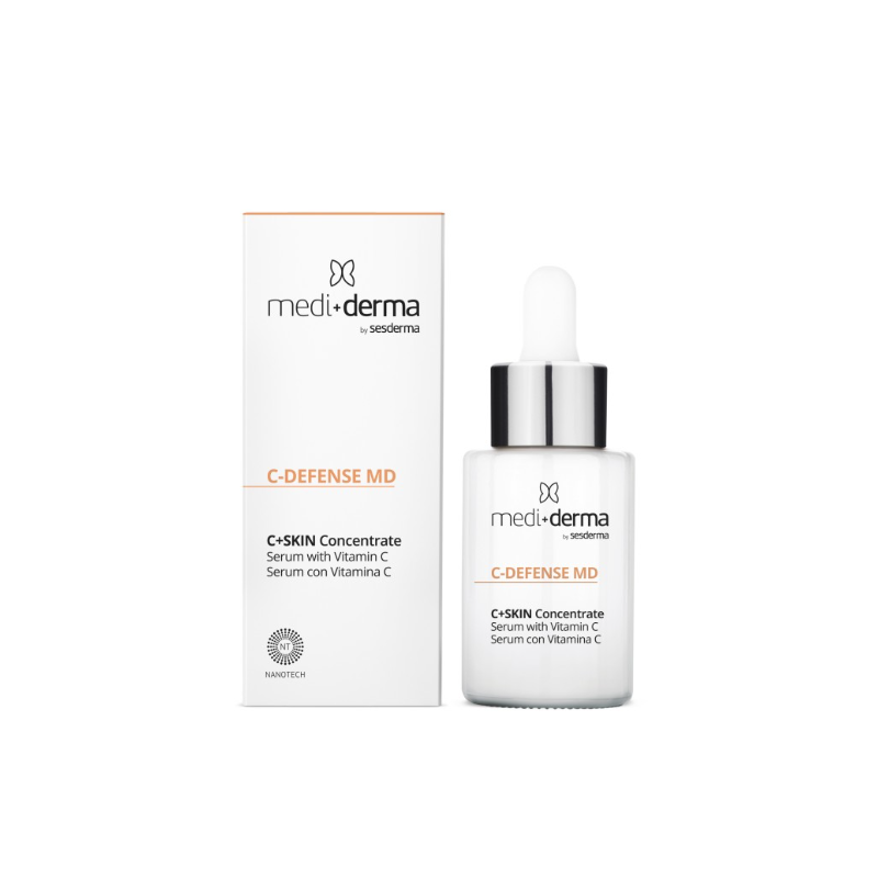 Mediderma Lote C-Defense | Fluido + Concentrado + Contorno + Sunyses Protect & Repair SPF50+