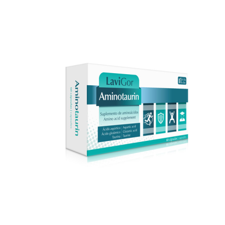 Lavigor Aminotaurin 60 Cápsulas | Complemento con Aminoácidos para la Fatiga
