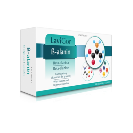 Lavigor Beta-Alanin 60 Cápsulas | Beta-Alanina, Taurina y Vitaminas B para la Fatiga