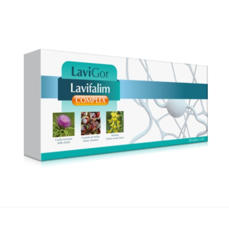 Lavigor Lavifalim Complex 20 Viales de 10 ml | Drenaje Linfático y Circulación Venosa