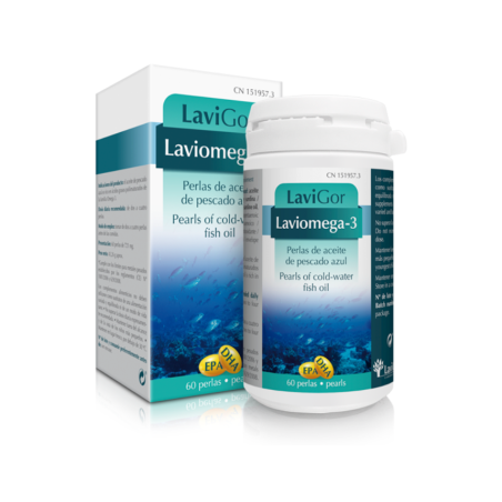 Lavigor Laviomega 3 60 Perlas | Omega 3 con EPA y DHA de Aceite de Pescado Azul