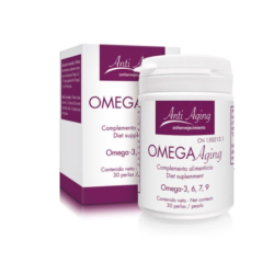 Lavigor Omega Aging 30 Perlas | Omega 3, 6, 7 y 9 para Piel, Corazón y Envejecimiento Saludable