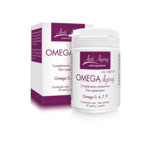 Lavigor Omega Aging 30 Perlas | Omega 3, 6, 7 y 9 para Piel, Corazón y Envejecimiento Saludable