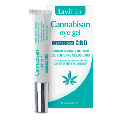 Lavigor Cannabisan Eye Gel 15 ml | Contorno de Ojos con CBD para Bolsas, Ojeras y Arrugas