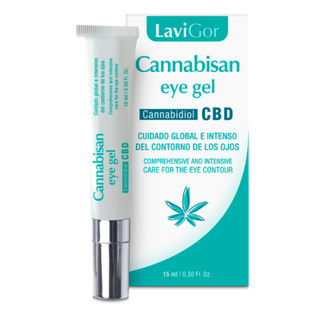 Lavigor Cannabisan Eye Gel 15 ml | Contorno de Ojos con CBD para Bolsas, Ojeras y Arrugas