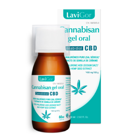 Lavigor Cannabisan Gel Oral 60 ml | Gel Bucal con CBD y Ácido Hialurónico