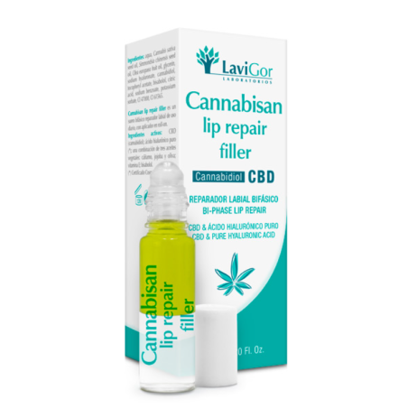Lavigor Cannabisan Lip Repair Filler 6 ml | Sérum Labial con CBD, Ácido Hialurónico y Efecto Relleno