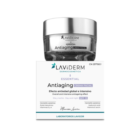 Lavigor Laviderm Essential Antiaging Crema Facial SPF15 50 ml | Crema Antiedad Hidratante y Reafirmante