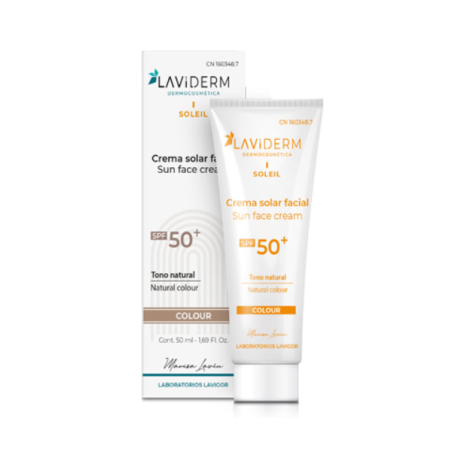 Lavigor Soleil Crema Facial SPF50+ Color 50 ml | Protector Solar Facial con Color y Muy Alta Protección