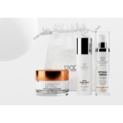 ODA Pack Revitalizing Face Cream 30+ + Retinol Cream with Hyaluronic Acid & Peptides + Sunscreen SPF50 | Rutina Antiedad Complet