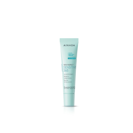 AINHOA COSMETICS Bálsamo Labial & SOS Sensitive 365 15 ml | Reparador y Calmante