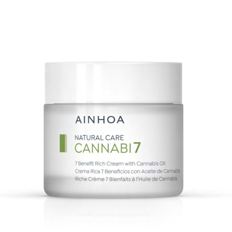 AINHOA COSMETICS Crema Rica 7 Beneficios con Aceite de Cannabis 50 ml | Multiactiva