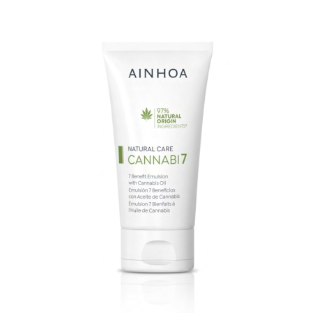 AINHOA COSMETICS Emulsión 7 Beneficios con Aceite de Cannabis 50 ml | Hidratante Multiactiva