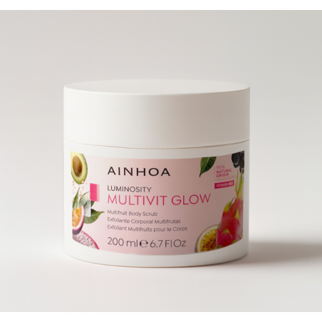 AINHOA COSMETICS Multivit Glow Exfoliante Corporal Multifruitas 200 ml | Renovador e Iluminador