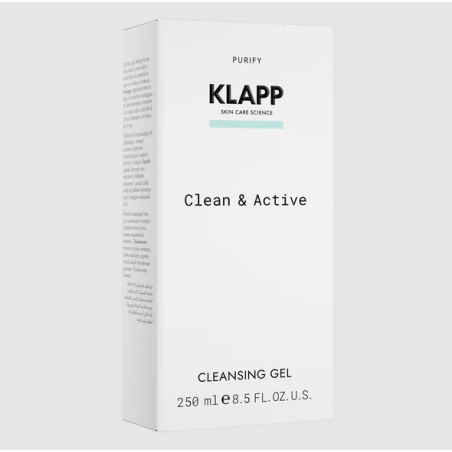 KLAPP Clean & Active Cleansing Gel 250 ml | Gel Limpiador Facial Purificante