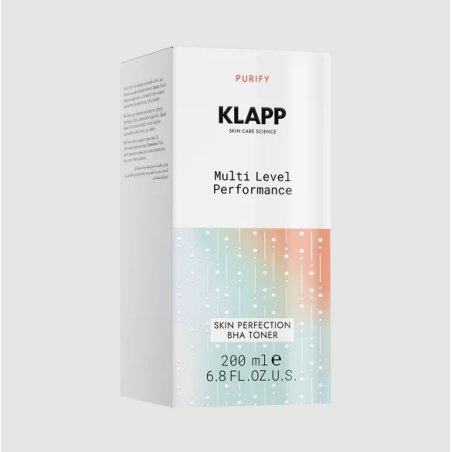 KLAPP Purity Multi Level Performance Skin Perfection BHA Toner 200 ml | Tónico Exfoliante con BHA