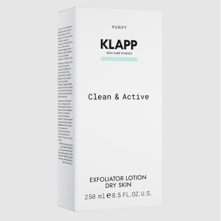 KLAPP Purity Clean & Active Exfoliator Dry Skin 250 ml | Exfoliante Facial para Piel Seca