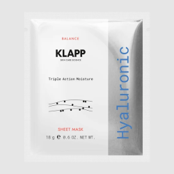 KLAPP Hyaluronic Triple Action Moisture Sheet Mask | Mascarilla Facial con Ácido Hialurónico