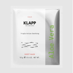 KLAPP Aloe Vera Triple Action Soothing Sheet Mask | Mascarilla Calmante