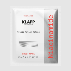 KLAPP Niacinamide Triple Action Refine Sheet Mask 1 ud | Mascarilla con Niacinamida