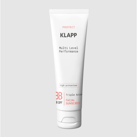 KLAPP Facial Sunscreen BB SPF 50 50 ml | Protector Solar Facial con Color