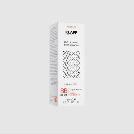 KLAPP Facial Sunscreen BB SPF 50 50 ml | Protector Solar Facial con Color