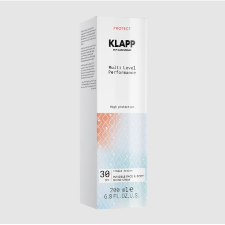 KLAPP Invisible Face & Body Glow Spray SPF 30 200 ml | Protector Solar
