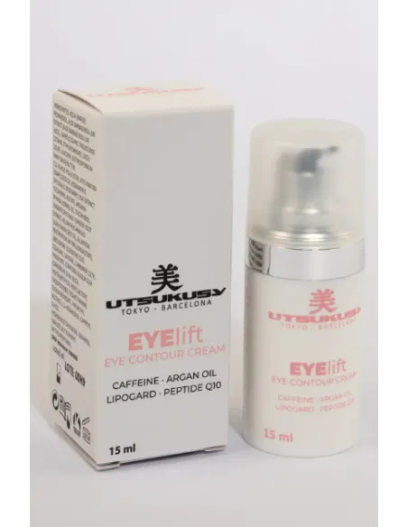 UTSUKUSY Eye Lift Cream 30 ml | Contorno de Ojos Reafirmante con Cafeína y Coenzima Q10