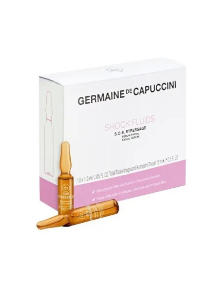 Germaine de Capuccini Shock Fluids S.O.S Stressages | Ampollas Antiestrés Facial
