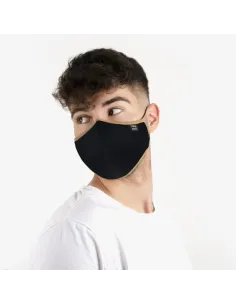 Mascarilla elegant negro cuero - pepe moll