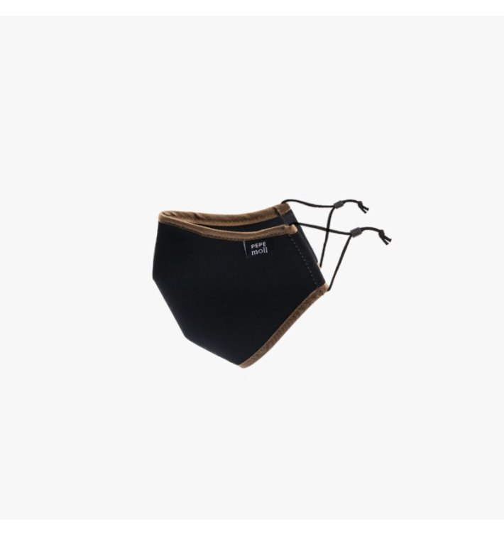 Mascarilla elegant negro cuero - pepe moll