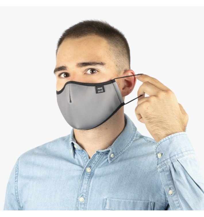 Mascarilla elegant gris - pepe moll