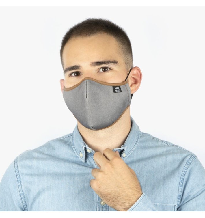 Mascarilla elegant tejano gris - pepe moll