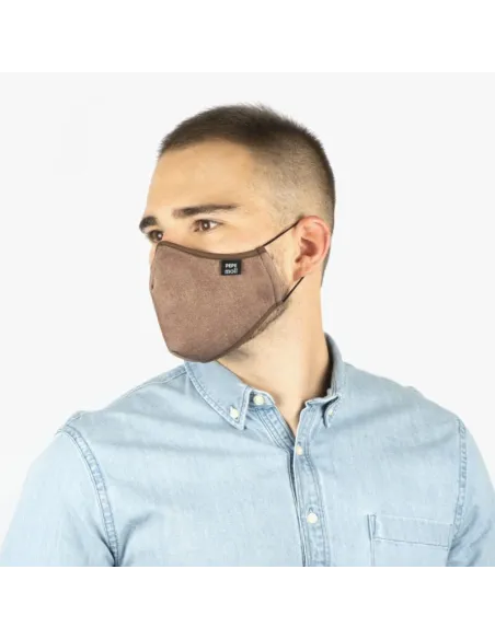 Mascarilla elegant tejano marrón - pepe moll