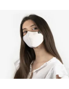 Mascarilla elegant lino hueso - pepe moll
