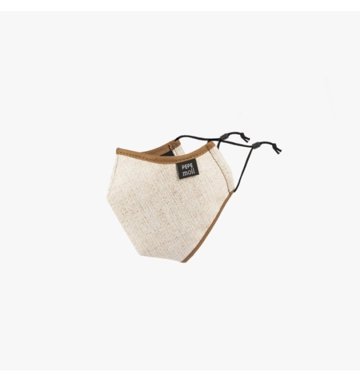 Mascarilla elegant lino hueso - pepe moll