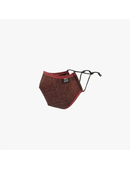 Mascarilla premium glitter bordo - pepe moll