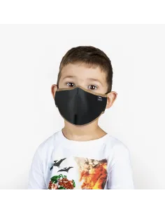 Mascarilla junior negro cuero - pepe moll